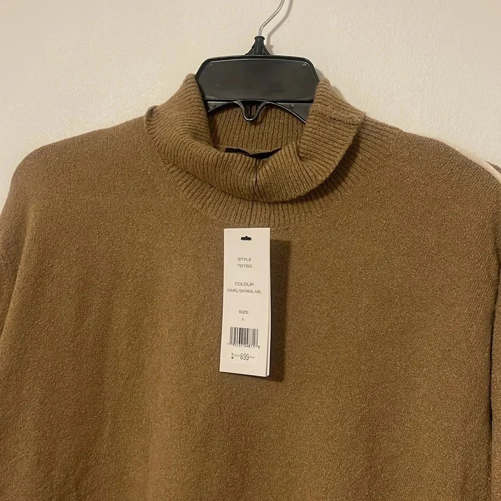 French Connection camel/ oatmeal Mel sweater NWT - Picture 3 of 10